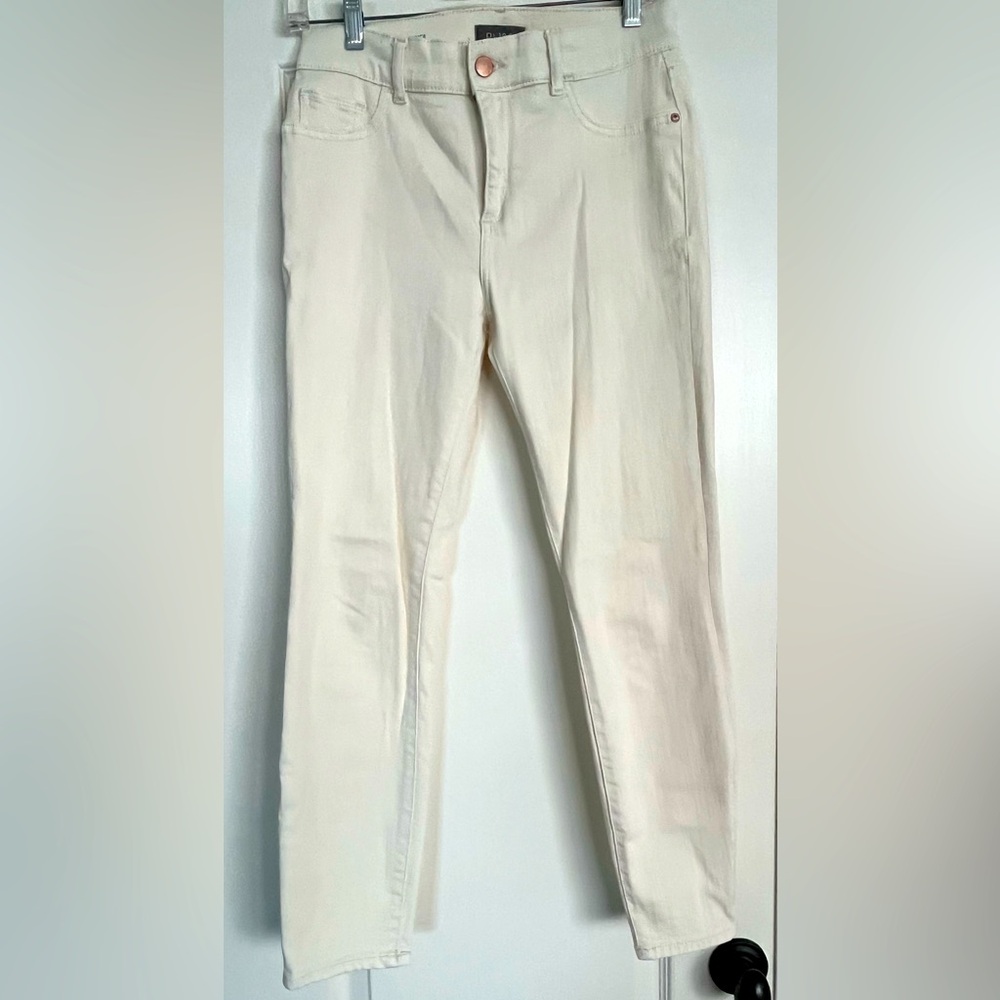 DL1961 Jeans Womens 28 Florence Tan Stretch Mid Rise Instasculpt
